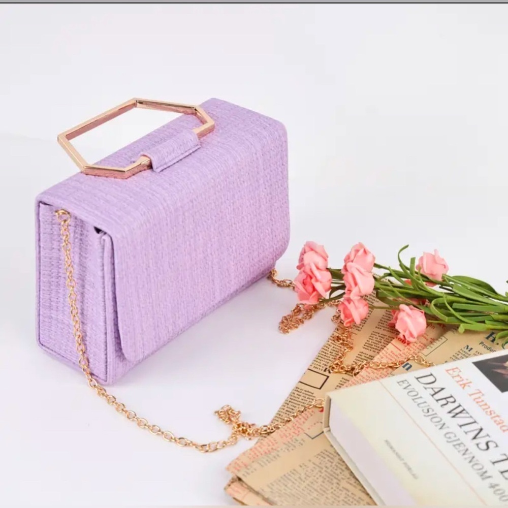 BRAND NEW PURPLE CLUTCH BAG